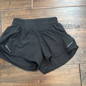 Lululemon Black Women's Athletic Shorts with Elastic Waistband